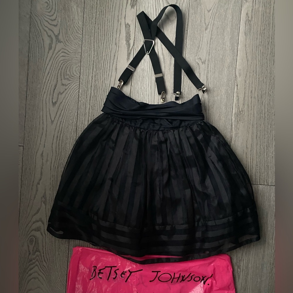 Betsey Johnson Tutu skirt with suspenders